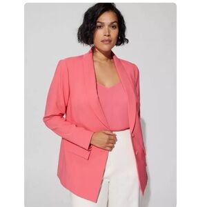 NWT Torrid Soho Studio Refined Oversized Single Breasted Blazer Jacket Pink 4X